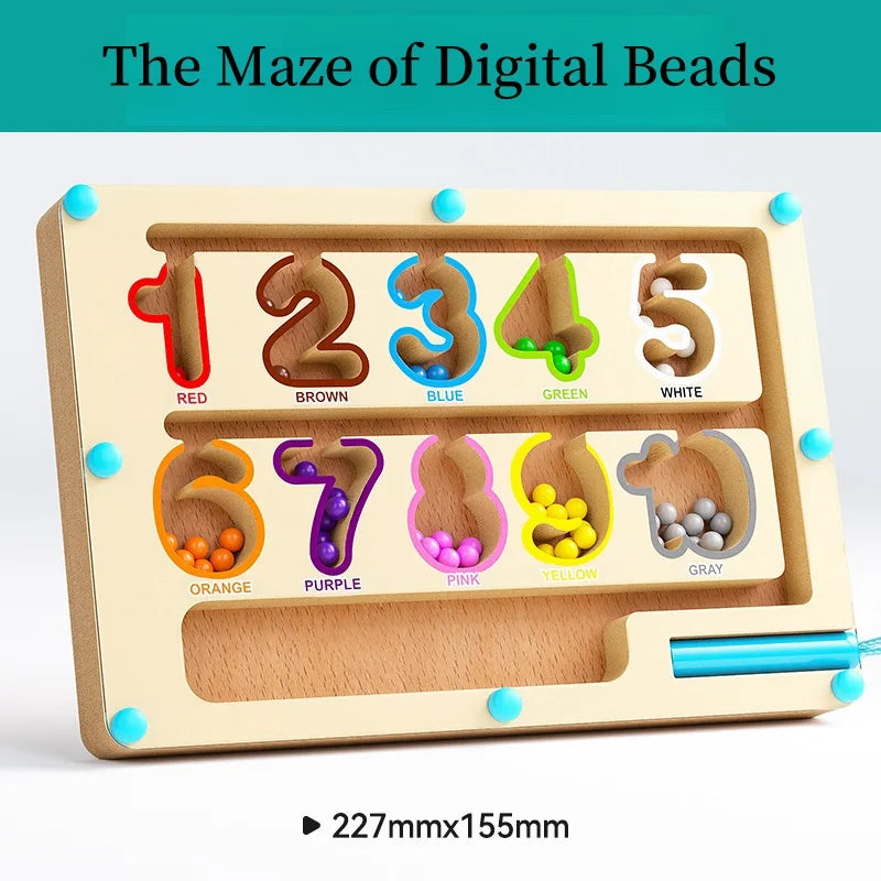 Magnetic Bead Maze Puzzle